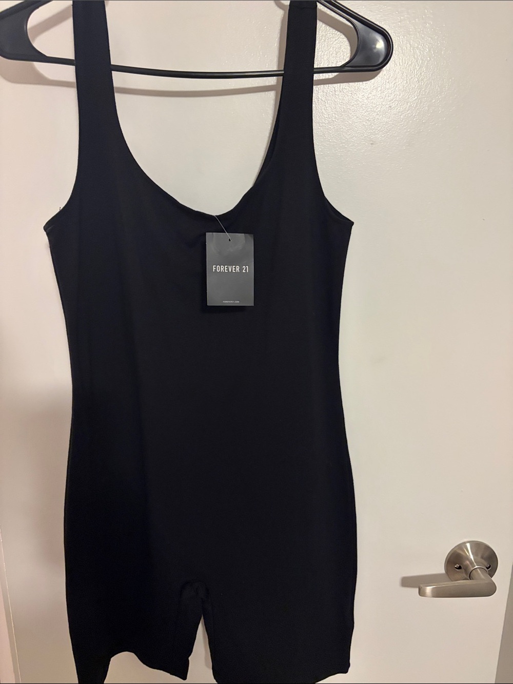 Forever 21 Black Scoop-Neck Sleeveless Romper